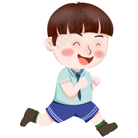 在跑步的小男孩图片