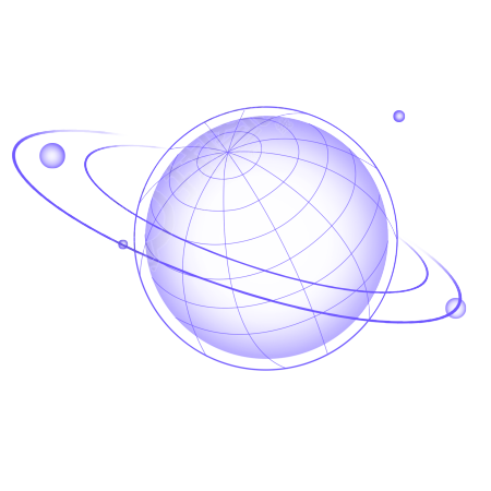 科技行星环绕图片