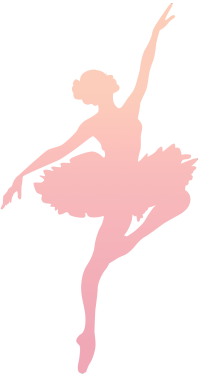 优雅芭蕾舞女孩剪影图片