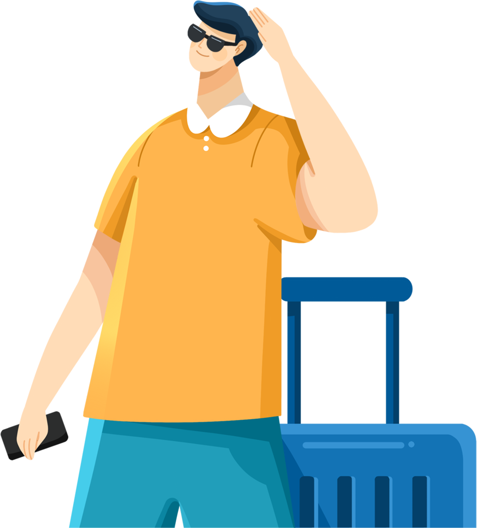 节假日外出旅游的男人图片