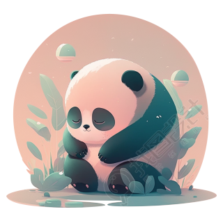 温馨可爱插画设计元素PNG素材