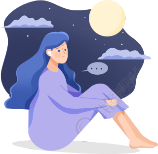 女孩深夜听音乐心理感伤图片