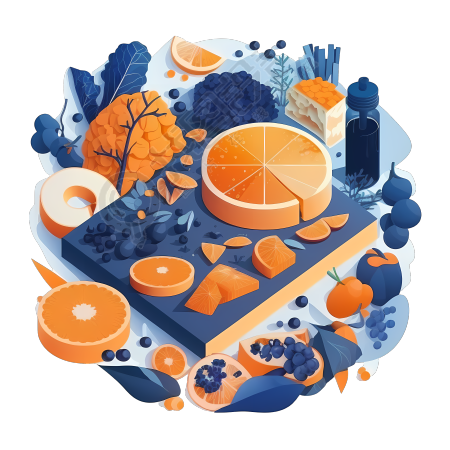 手绘食物插画PNG素材