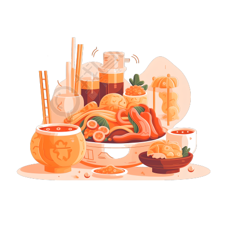 简约明亮UI插画设计元素PNG图形素材