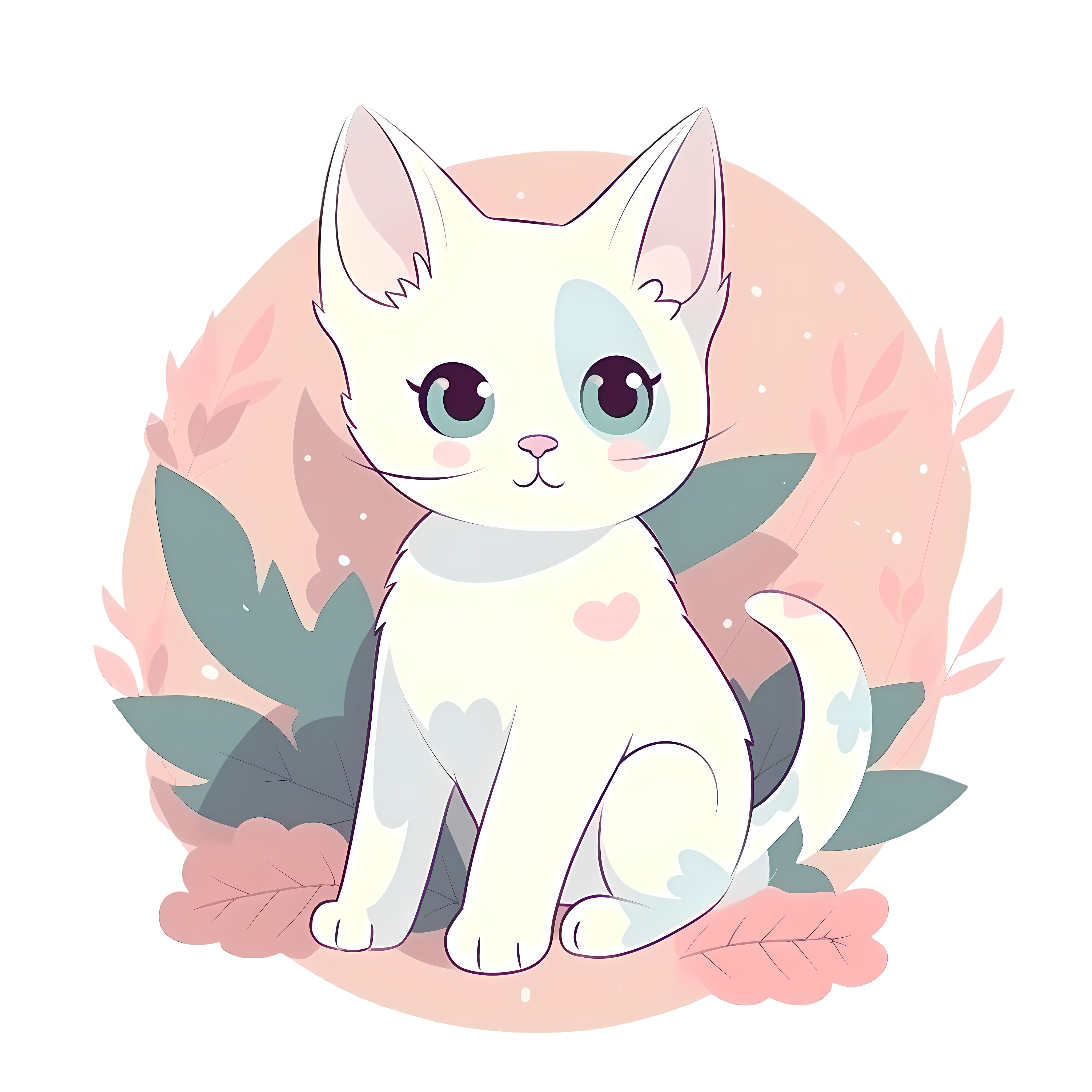手绘柔和 pastel 可商用 PNG 图形素材