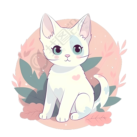 手绘柔和 pastel 可商用 PNG 图形素材