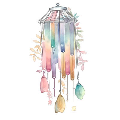 透明背景风铃花束PNG素材