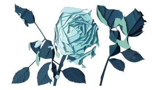 简约明亮的黄色冰花玫瑰白底扁平化UI插画设计元素PNG素材