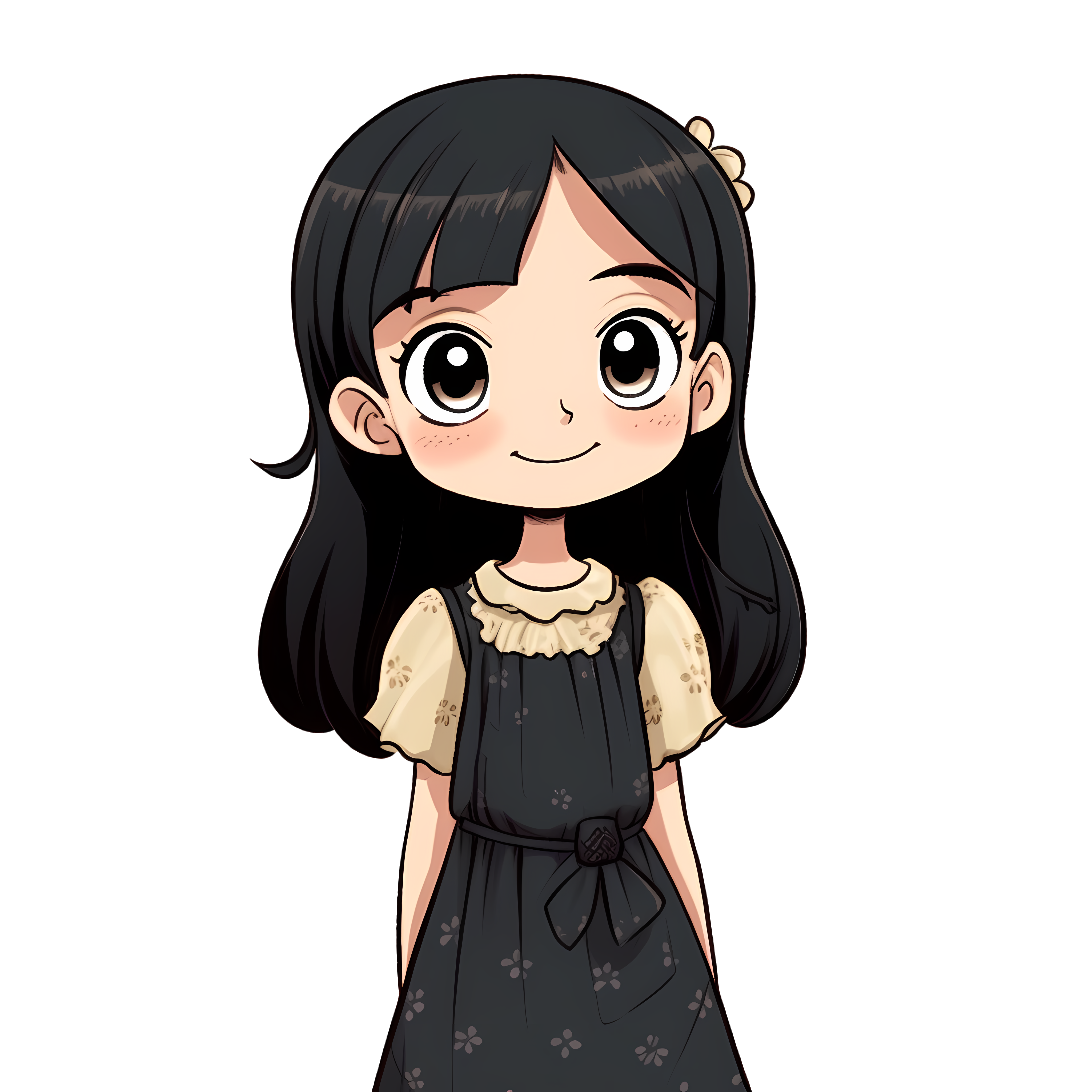 宫崎骏风格插画少女