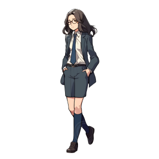职业女性插画设计元素