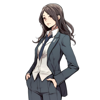 职业女性插画设计素材