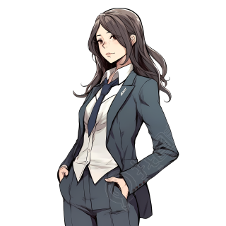 职业女性插画设计素材