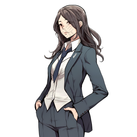 职业女性插画设计素材