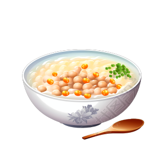 高清透明PNG图：白粥