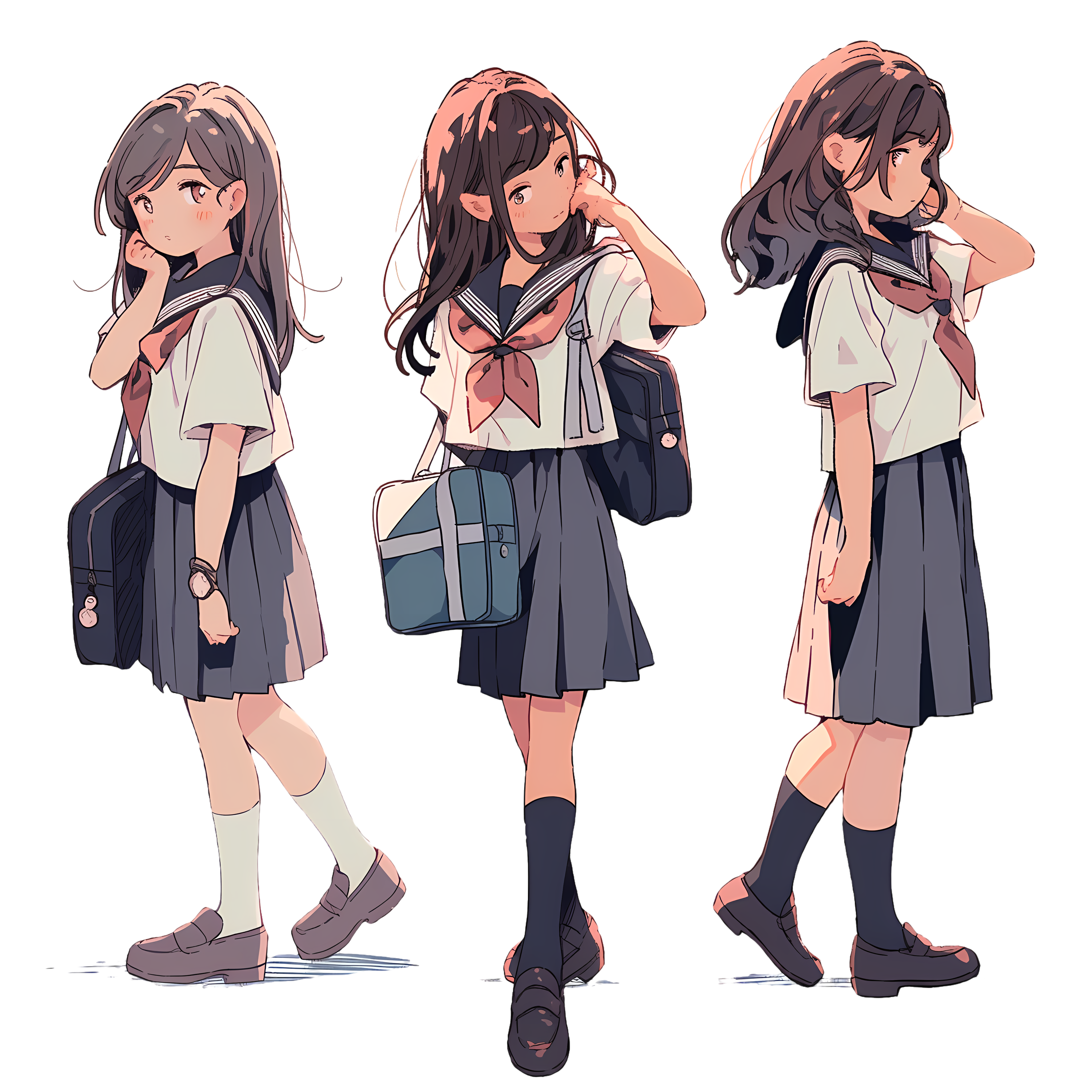 青春校园水手服可爱少女图片