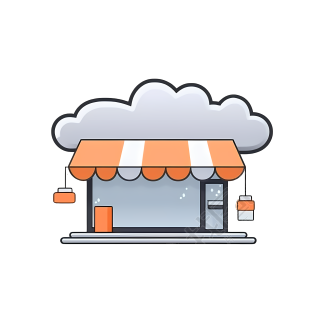商用创意店铺小图标设计元素