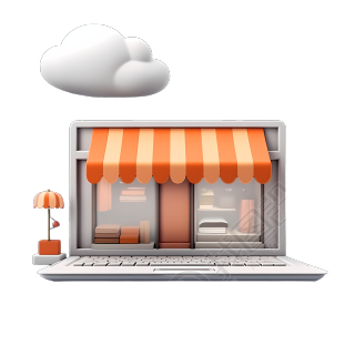3D立体街边小店装修效果图素材
