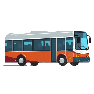 代步工具公交车客车图形素材