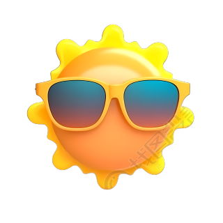 太阳墨镜下的柔和色彩图片