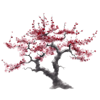 梅花树PNG图形素材