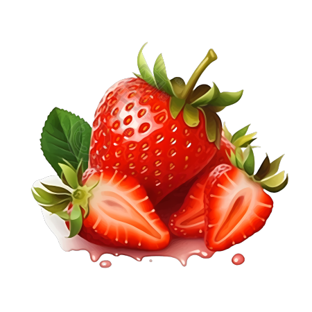 可商用手绘红色草莓插画素材