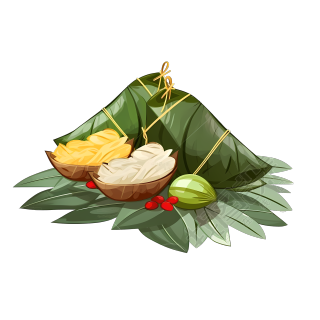 端午节美食粽子插画素材