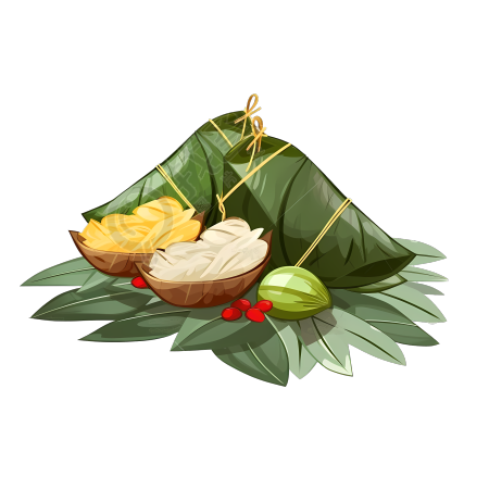 端午节美食粽子插画素材