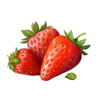 家常水果美味可口的草莓插画