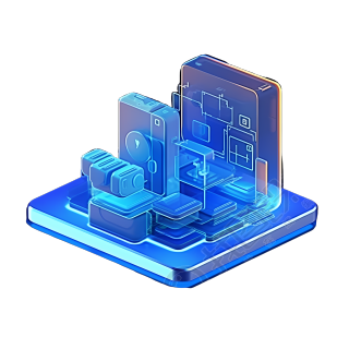 3D立体平板电脑应用程序图标元素