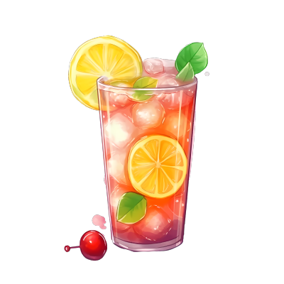 柠檬冷饮商用PNG插画素材