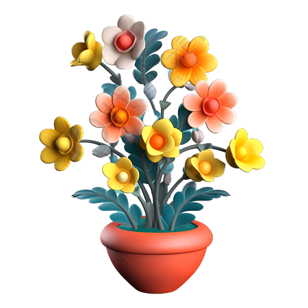 花卉素材3D三维立体设计元素