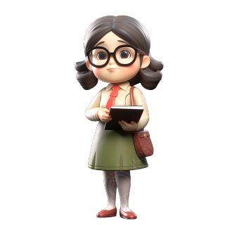 文艺女子插画设计元素图形素材