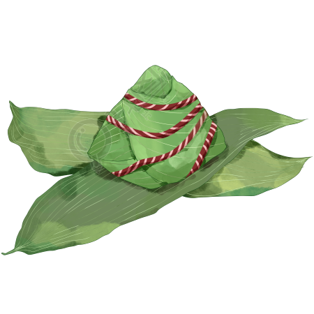 健康美味咸粽子PNG素材