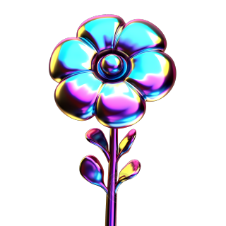 现代艺术小花商用插画元素