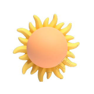 透明背景太阳PNG图形素材