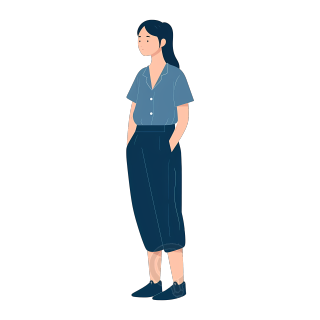 年轻女老师商用PNG插画素材