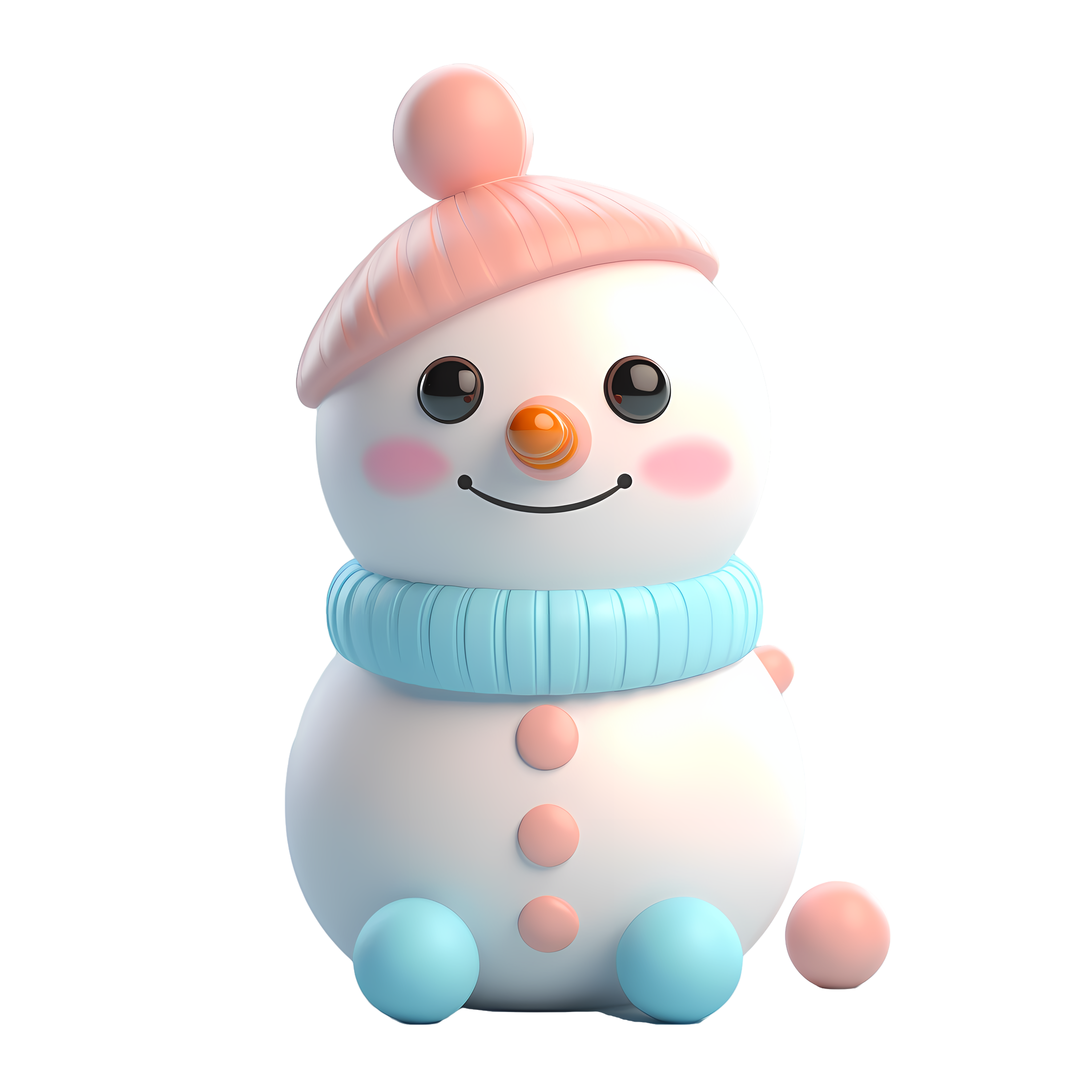 可商用小雪人儿童玩具元素