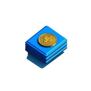 蓝色创意徽章PNG图形素材