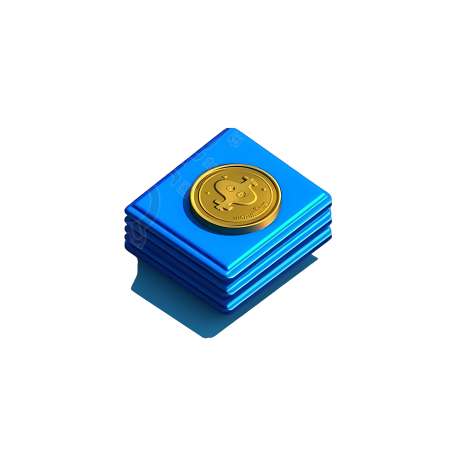 蓝色创意徽章PNG图形素材
