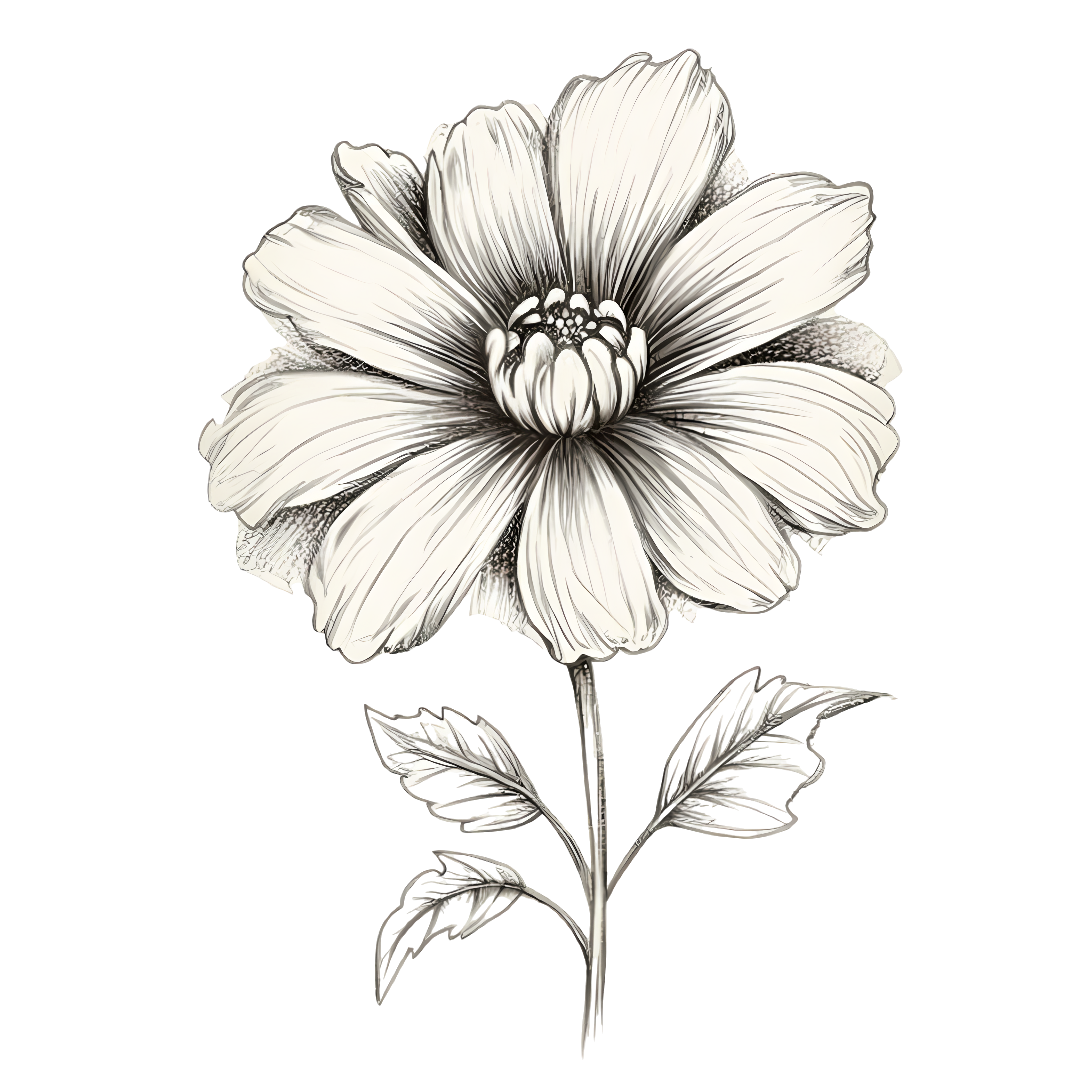 清新简洁花卉插画素材