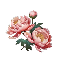 清风画飘香-手彩绘花卉PNG图形素材