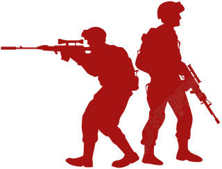 红色卡通士兵军服剪影建党元素