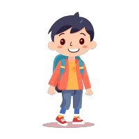 亚洲幼儿园儿童PNG图形素材