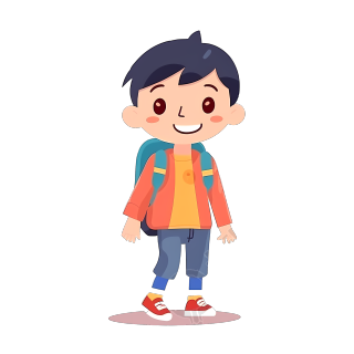 亚洲幼儿园儿童PNG图形素材