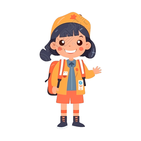 可爱幼儿园儿童PNG图形素材