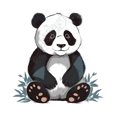 小熊猫透明背景高清图形设计商业元素