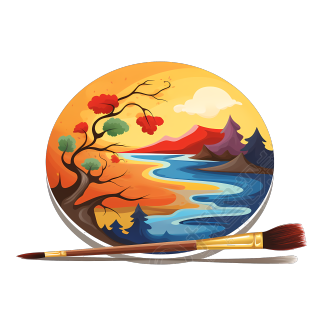 儿童美术绘本插画图形素材