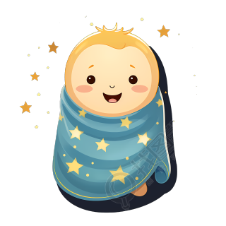 透明背景星星宝宝图形素材
