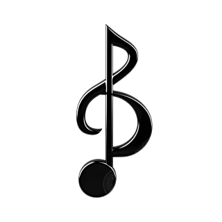 手绘艺术感音符图形素材