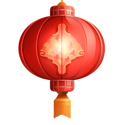 可商用高清PNG透明背景中国风红灯笼素材